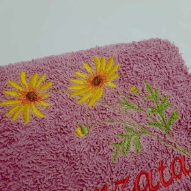 ręcznik lila na prezent z imieniem Małgorzata